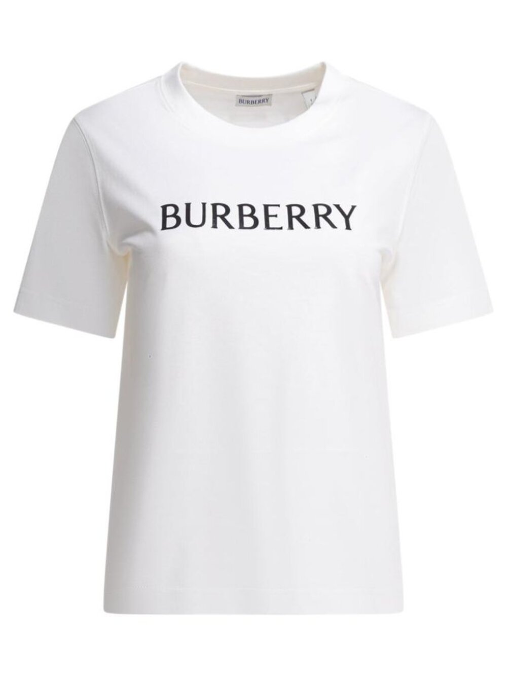 Burberry Cotton T-Shirt With Logo Tag Size M Women